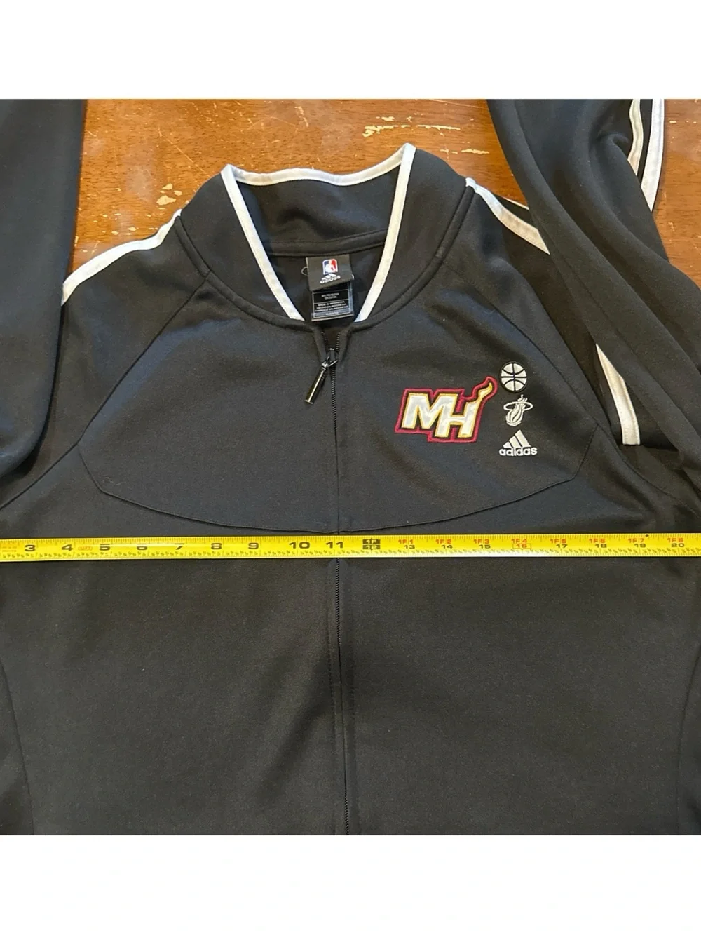 Adidas Miami Heat Basketball Warm Up Jacket 09/2012 Size XL